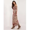 Italy Moda Suknelė-DHJ-SK-18702-1.13P-smėlio spalvos