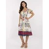 Suknelė Italy Moda Sukienka-DHJ-SK-19396.76-ecru