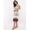 Suknelė Italy Moda Sukienka-DHJ-SK-19396.76-ecru