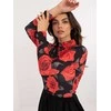 Italy Moda Suknelė-DHJ-SK-19959.35-juoda-raudona