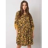 Italy Moda Suknelė-DHJ-SK-21464.99-tamsiai geltona