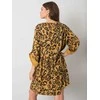 Italy Moda Suknelė-DHJ-SK-21464.99-tamsiai geltona