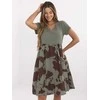 Suknelė Italy Moda Sukienka-DHJ-SK-253701.80-khaki