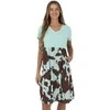 Suknelė Italy Moda Sukienka-DHJ-SK-253701.80-mietowy