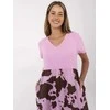 Suknelė Italy Moda Sukienka-DHJ-SK-253701.80-rožinė