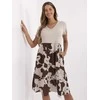 Suknelė Italy Moda Sukienka-DHJ-SK-253701.80-smėlio spalva