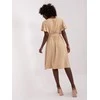 Italy Moda Suknelė-DHJ-SK-5648.07-smėlio spalvos