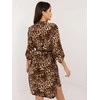 Italy Moda Suknelė-DHJ-SK-5766Z-2.77-juoda-smėlio spalvos