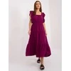 Italy Moda Suknelė-DHJ-SK-8352.04-tamsiai violetinė