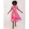 Italy Moda Suknelė-DHJ-SK-8839-3.30-tamsiai rožinė