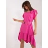 Italy Moda Suknelė-DHJ-SK-8921.21-tamsiai rožinė
