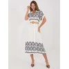 Suknelė Italy Moda Sukienka-IR-SK-2689-2.87-balta ir-tamsiai mėlyna