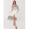 Suknelė Italy Moda Sukienka-IR-SK-2689-2.87-balta ir-tamsiai mėlyna