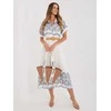 Suknelė Italy Moda Sukienka-IR-SK-2689-2.87-balta ir-mėlyna