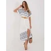 Suknelė Italy Moda Sukienka-IR-SK-2689-2.87-balta ir-mėlyna