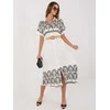 Suknelė Italy Moda Sukienka-IR-SK-2689-2.87-baltai-juodas