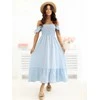 Suknelė Italy Moda Sukienka-IR-SK-2801.94-šviesiai mėlyna