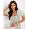 Suknelė Italy Moda Sukienka-IR-SK-2802.18-šviesiai žalia