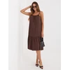 Suknelė Italy Moda Sukienka-IR-SK-6816.16P-ciemny ruda