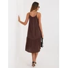 Suknelė Italy Moda Sukienka-IR-SK-6816.16P-ciemny ruda