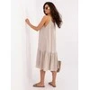 Suknelė Italy Moda Sukienka-IR-SK-6816.16P-smėlio spalva