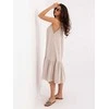 Suknelė Italy Moda Sukienka-IR-SK-6816.16P-smėlio spalva