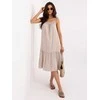 Suknelė Italy Moda Sukienka-IR-SK-6816.16P-smėlio spalva