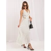 Suknelė Italy Moda Sukienka-IR-SK-M116550.97-balta ir-tamsiai mėlyna