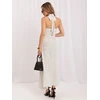 Suknelė Italy Moda Sukienka-IR-SK-M116550.97-balta ir-tamsiai mėlyna