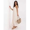 Suknelė Italy Moda Sukienka-IR-SK-Y-3391.17P-jasny smėlio spalva