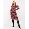 Suknelė Italy Moda Sukienka-IT-SK-10536-1.16P-bordinė