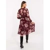 Suknelė Italy Moda Sukienka-IT-SK-10536.18P-bordinė