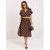 Suknelė Italy Moda Sukienka-IT-SK-19070.74-ciemny ruda