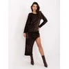 Suknelė Italy Moda Sukienka-IT-SK-20022.21P-ruda