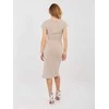 Suknelė Italy Moda Sukienka-IT-SK-20817.70-ciemny bezowy