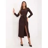 Suknelė Italy Moda Sukienka-IT-SK-21609.83-ciemny ruda
