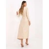 Suknelė Italy Moda Sukienka-IT-SK-21609.83-jasny smėlio spalva