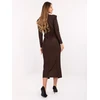 Suknelė Italy Moda Sukienka-IT-SK-21625.84-ciemny ruda