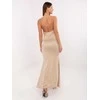 Suknelė Italy Moda Sukienka-IT-SK-21859.01P-smėlio spalva