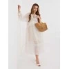 Suknelė Italy Moda Sukienka-IT-SK-51600.19-jasny smėlio spalva