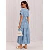Suknelė Italy Moda Sukienka-IT-SK-A8098QYTS.98-šviesiai mėlyna