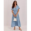 Suknelė Italy Moda Sukienka-IT-SK-A8098QYTS.98-šviesiai mėlyna