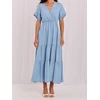 Suknelė Italy Moda Sukienka-IT-SK-A8098TSNZ.93-šviesiai mėlyna