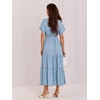 Suknelė Italy Moda Sukienka-IT-SK-A8098TSNZ.93-šviesiai mėlyna