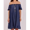 Suknelė Italy Moda Sukienka-IT-SK-FL1585TSNZ.11-tamsiai mėlyna