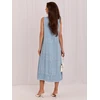 Suknelė Italy Moda Sukienka-IT-SK-FL9222QYTS.94-šviesiai mėlyna