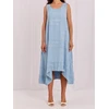 Suknelė Italy Moda Sukienka-IT-SK-FL9222QYTS.94-šviesiai mėlyna