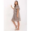 Suknelė Italy Moda Sukienka-MI-SK-102128.61-ciemny bezowy