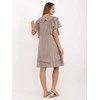 Suknelė Italy Moda Sukienka-MI-SK-102128.61-ciemny bezowy