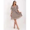 Suknelė Italy Moda Sukienka-MI-SK-102128.61-ciemny bezowy